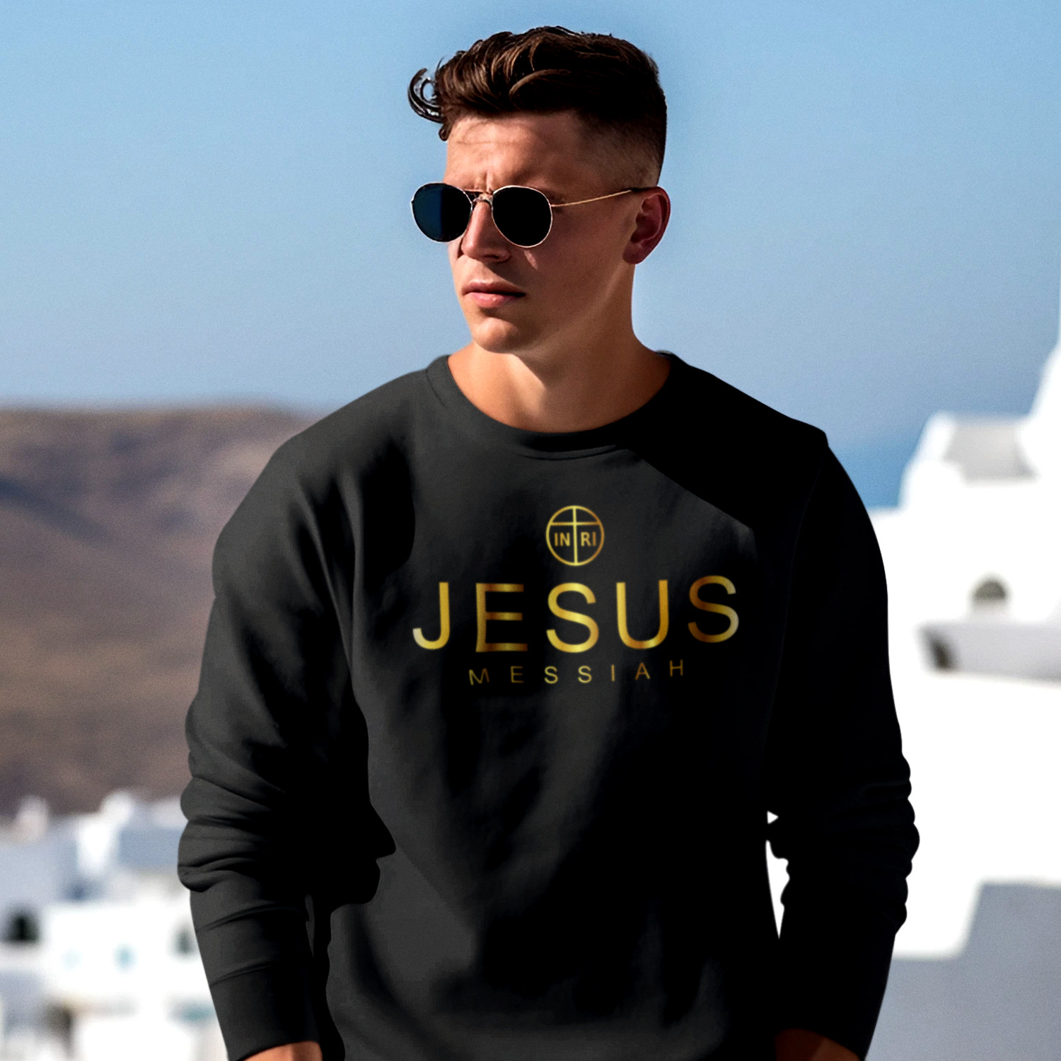 JESUS MESSIAH – pánska/unisex mikina čierna